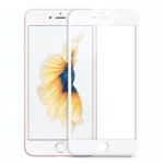 Iphone 6s Full Tempered Glass, Sensitive touch, 9H Hardness, Anti-Scratch Edge to Edge Full Glue Tempered Mobile Screen protector (White)