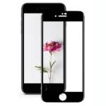 Iphone 7 Plus Full Tempered Glass, Sensitive touch, 9H Hardness, Anti-Scratch Edge to Edge Full Glue Tempered Mobile Screen protector (Black)