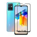 Vivo T1 5G Full Tempered Glass, Sensitive touch, 9H Hardness, Anti-Scratch Edge to Edge Full Glue Tempered Mobile Screen protector