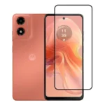 (Pack of 3) Motorola Moto G04 Full Tempered Glass Screen Protector – Military-Grade Durability, High-Density Glass, 9H Hardness, Anti-Scratch, Sensitive Touch, Edge-to-Edge, Full Glue Coverage, Bubble-Free