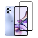 (Pack of 3) Motorola Moto G13 Full Tempered Glass Screen Protector – Military-Grade Durability, High-Density Glass, 9H Hardness, Anti-Scratch, Sensitive Touch, Edge-to-Edge, Full Glue Coverage, Bubble-Free