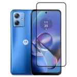 (Pack of 3) Motorola Moto G14 Full Tempered Glass Screen Protector – Military-Grade Durability, High-Density Glass, 9H Hardness, Anti-Scratch, Sensitive Touch, Edge-to-Edge, Full Glue Coverage, Bubble-Free