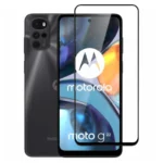 (Pack of 3) Motorola Moto G22 Full Tempered Glass Screen Protector – Military-Grade Durability, High-Density Glass, 9H Hardness, Anti-Scratch, Sensitive Touch, Edge-to-Edge, Full Glue Coverage, Bubble-Free