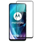 (Pack of 3) Motorola Moto G71 5G Full Tempered Glass Screen Protector – Military-Grade Durability, High-Density Glass, 9H Hardness, Anti-Scratch, Sensitive Touch, Edge-to-Edge, Full Glue Coverage, Bubble-Free