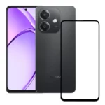 (Pack of 3) Oppo A3x 5G Full Tempered Glass Screen Protector – Military-Grade Durability, High-Density Glass, 9H Hardness, Anti-Scratch, Sensitive Touch, Edge-to-Edge, Full Glue Coverage, Bubble-Free