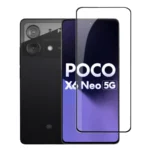 (Pack of 3) Poco X6 Neo 5G Full Tempered Glass Screen Protector – Military-Grade Durability, High-Density Glass, 9H Hardness, Anti-Scratch, Sensitive Touch, Edge-to-Edge, Full Glue Coverage, Bubble-Free