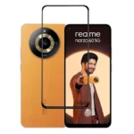 (Pack of 3) Realme Narzo 60 5G Full Tempered Glass Screen Protector – Military-Grade Durability, High-Density Glass, 9H Hardness, Anti-Scratch, Sensitive Touch, Edge-to-Edge, Full Glue Coverage, Bubble-Free