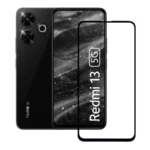 (Pack of 3) Redmi 13 5G Full Tempered Glass Screen Protector – Military-Grade Durability, High-Density Glass, 9H Hardness, Anti-Scratch, Sensitive Touch, Edge-to-Edge, Full Glue Coverage, Bubble-Free