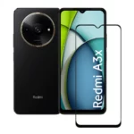 (Pack of 3) Redmi A3X 4G Full Tempered Glass Screen Protector – Military-Grade Durability, High-Density Glass, 9H Hardness, Anti-Scratch, Sensitive Touch, Edge-to-Edge, Full Glue Coverage, Bubble-Free