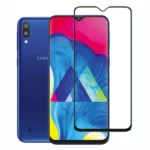 (Pack of 3) Samsung Galaxy M10 Full Tempered Glass Screen Protector – Military-Grade Durability, High-Density Glass, 9H Hardness, Anti-Scratch, Sensitive Touch, Edge-to-Edge, Full Glue Coverage, Bubble-Free