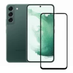 (Pack of 3) Samsung Galaxy S22 5G Full Tempered Glass Screen Protector – Military-Grade Durability, High-Density Glass, 9H Hardness, Anti-Scratch, Sensitive Touch, Edge-to-Edge, Full Glue Coverage, Bubble-Free