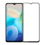 (Pack of 3) Vivo Y27 Full Tempered Glass Screen Protector – Military-Grade Durability, High-Density Glass, 9H Hardness, Anti-Scratch, Sensitive Touch, Edge-to-Edge, Full Glue Coverage, Bubble-Free